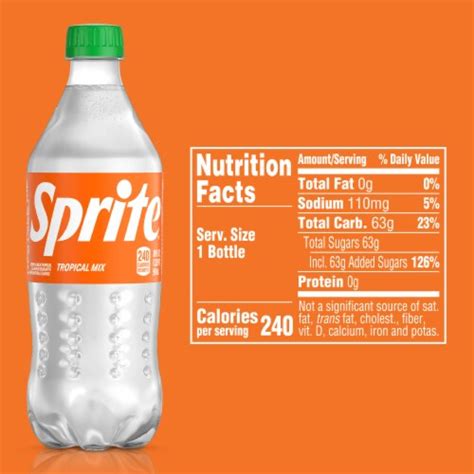 Sprite® Tropical Mix Lemon Lime and Tropical Fruit Caffeine Free Soda ...