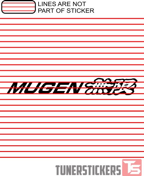 Mugen Logo - Tuner Stickers