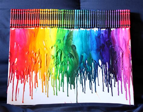 How to Make Rainbow Melted Crayon Art