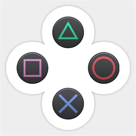 PS4 Controller Buttons - Playstation - Sticker | TeePublic