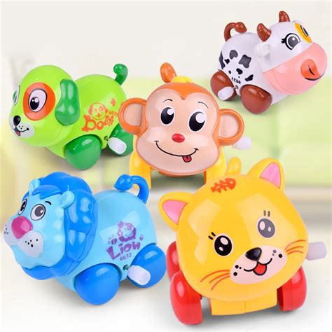 Baby Toys Clockwork Wind Up Toy Children Infant Mini Cute Cartoon Animal Cheap toys-in Wind Up ...