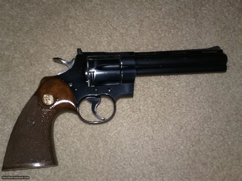 COLT PYTHON .357 MAGNUM/.38 SPECIAL DOUBLE ACTION REVOLVER, 6 IN. BARREL