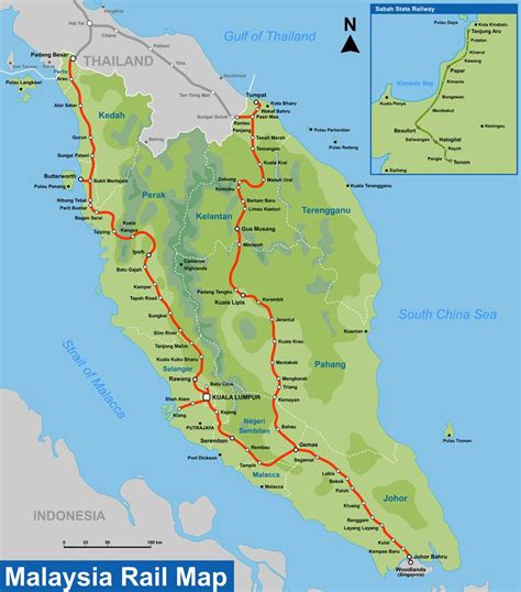 KTM: The 620km East Coast Rail Route (ECRR) Map