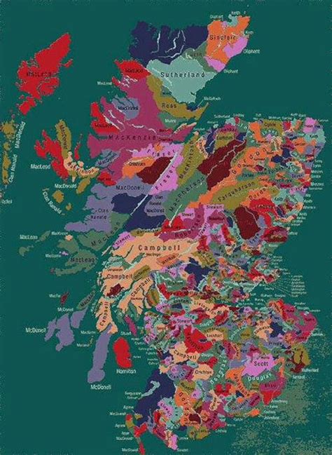 Unraveling The Tapestry Of Scottish History: A Journey Through Clan Territories - Treeline Map ...