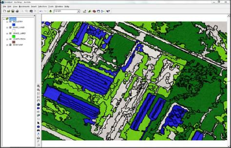 Processed image imported to ArcMap | Download Scientific Diagram