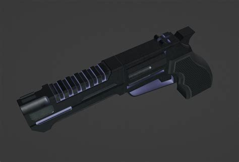 Sci-Fi Revolver 3D model | CGTrader