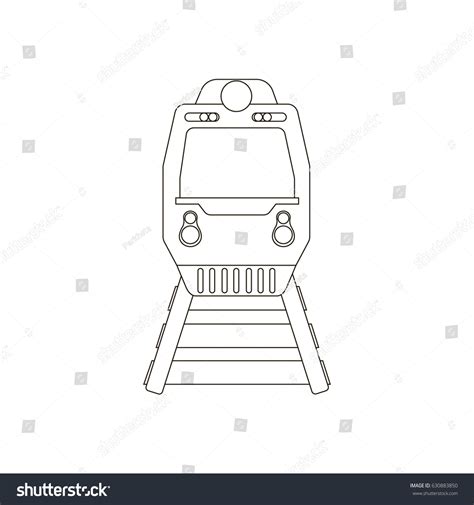 Train Silhouette On White Background Vector Stock Vector (Royalty Free) 630883850 | Shutterstock