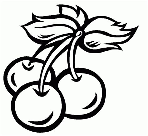 Cherry Clip Art Black And White - ClipArt Best