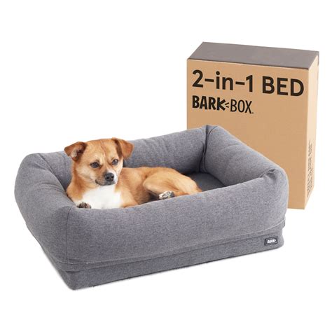 Barkbox 2-in-1 Memory Foam Cuddler Dog Bed | Plush Orthopedic Joint Relief Crate Lounger or ...