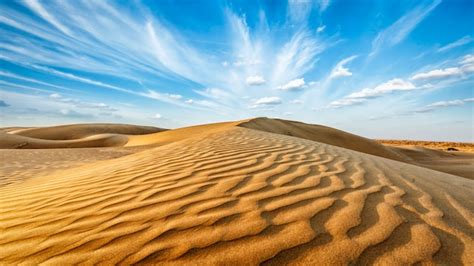 Premium Photo | Dunes of thar desert, rajasthan, india