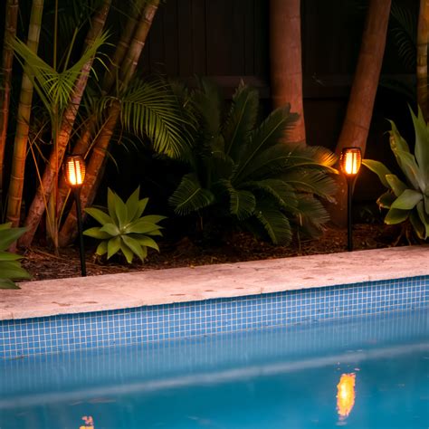 Solar Tiki Torches | LED Candles | 2 Pack – Hoselink