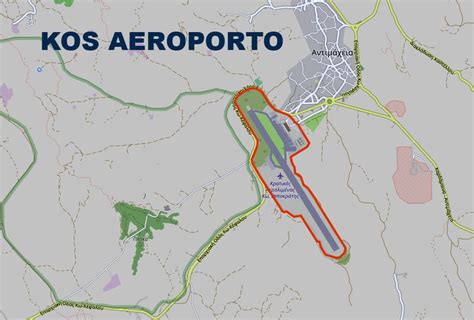 Mappa di Kos aeroporto – Kos Aeroporto | informazioni servizi arrivi e partenze