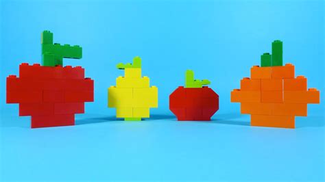 How To Make Lego FRUITS - Apple Orange Pear Tomato - 10664 LEGO® Bricks ...