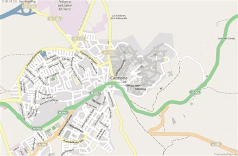 Carmona Map Spain Latitude & Longitude: Free Maps