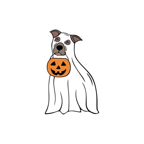 Halloween Ghost Dog SVG Clipart Design - Apex