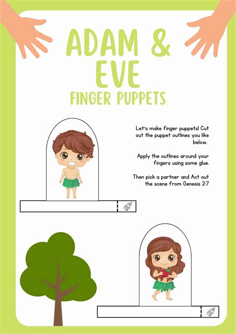 Adam And Eve Puppet Printables