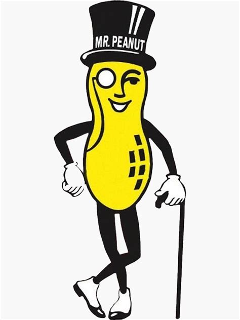 "mr peanut" Sticker for Sale by dailyfortune | Redbubble