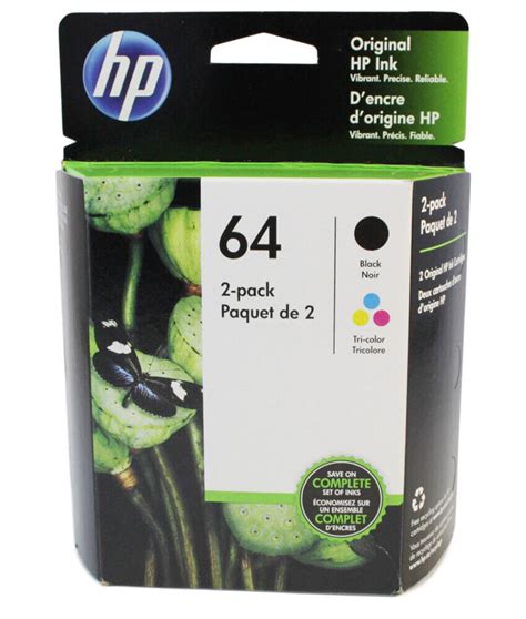 HP #64 2pack Combo Ink Cartridges 64 Black and Color NEW GENUINE | eBay