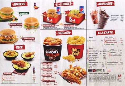 Chicken Bucket Kfc Menu With Prices | Chicken menu, Kentucky fried chicken menu, Kfc