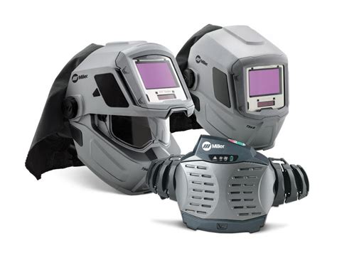 Powered air-purifying respirator paired with welding helmet