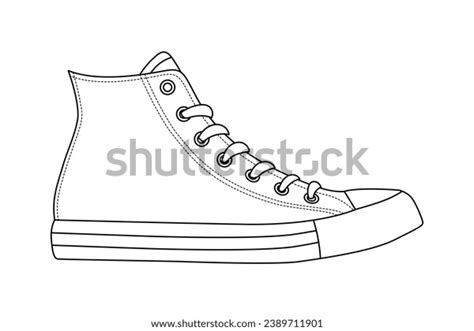 Shoe Sketch Hand Drawn Shoe Outline Stock Vector (Royalty Free) 2389711901 | Shutterstock