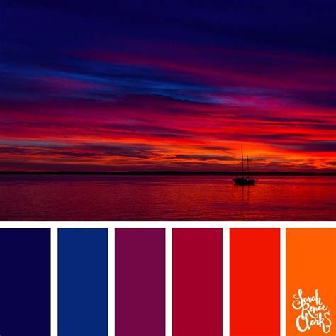 Colorful Sunset // 25 color palettes inspired by spectacular skies ...