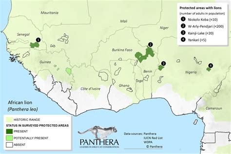 Lion Habitat Map