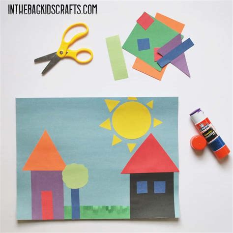 Fun With Shapes Artwork • In the Bag Kids' Crafts