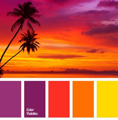 Pin by Debbie Jones on Orange | Sunset color palette, Sunset colors, Color palette