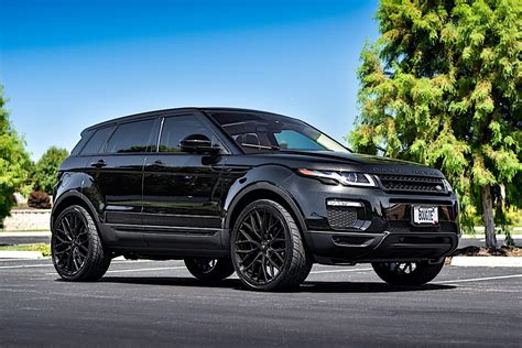 Land Rover Evoque Black with Asanti ABL-21 Aftermarket Wheels Wheel ...