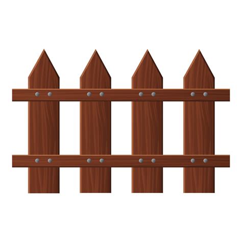 Garden fence icon, cartoon style 14648077 Vector Art at Vecteezy