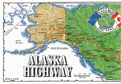 Online Maps: Alaska Highway Map