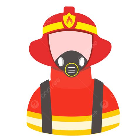 Firefighter Uniform Clipart Transparent PNG Hd, Firefighter Icon With Red Uniform, Firefighter ...