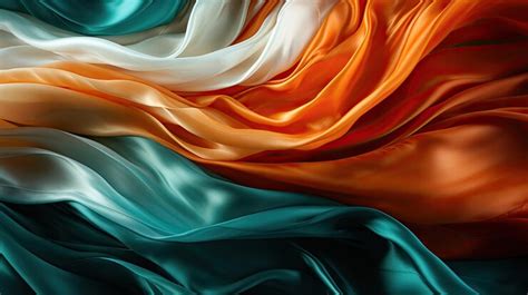 Premium AI Image | Indian flag background wallpaper waves