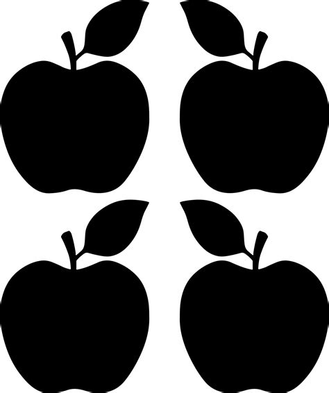 Apple fruit with black colors 15268951 Vector Art at Vecteezy