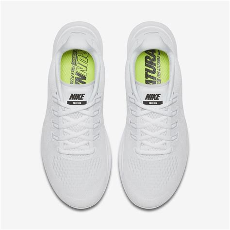 Nike Womens Free RN 2017 Running Shoes - White - Tennisnuts.com