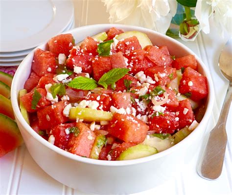 Watermelon Salad is a refreshing mix of sweet and savory.