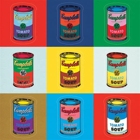 Warhol Campbell's Soup Can Sticker Sheet