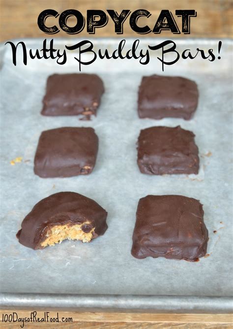 Copycat Nutty Buddy Bars Recipe » 100 Days of Real Food