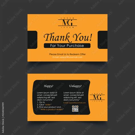 Thank you card, Amazon thank you card, Product insert, Packaging insert, Amazon product insert ...