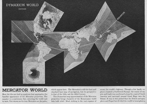 Buckminster Fuller - Dymaxion Map, 1943