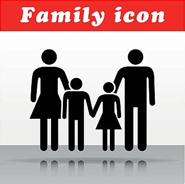 Family Silhouette Icon Family Silhouette People Vector, Family ...