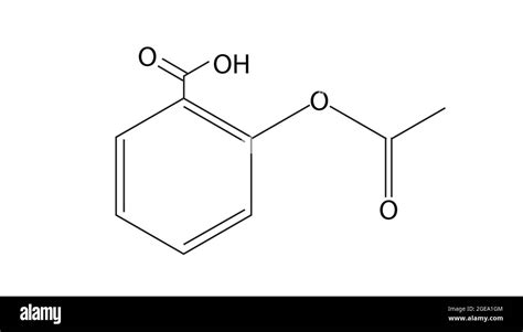 Chemical Structure of Aspirin, Anatomy Of Aspirin, Molecular structure ...