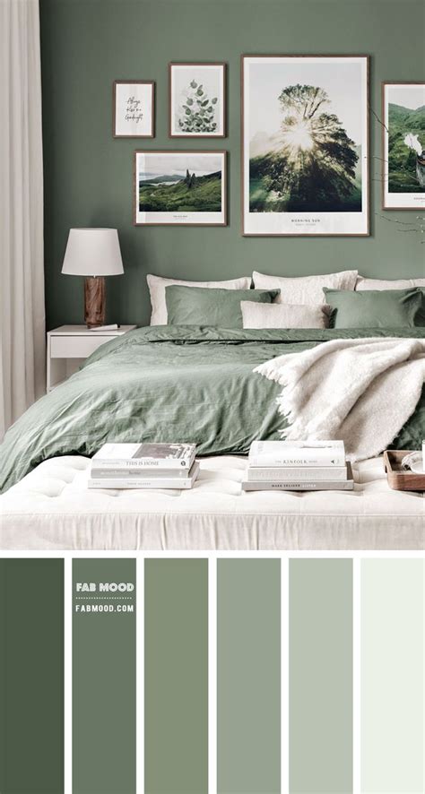 14 Beautiful Bedroom Colour Schemes : Sage Green Bedroom in 2022 | Sage green bedroom, Beautiful ...