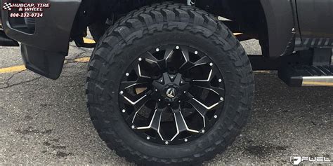 Ford F-250 Super Duty Fuel Assault D546 Wheels Black & Milled