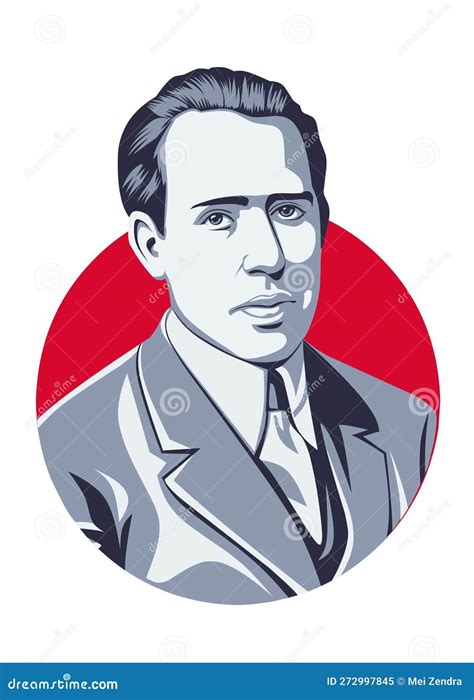 Niels Bohr Vector Portrait Illustration | CartoonDealer.com #272997845