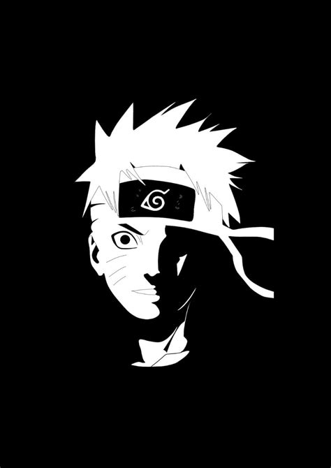 Naruto Shippuden Black And White - Anime Wallpaper HD