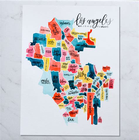 Los Angeles Map Of Neighborhoods - Map