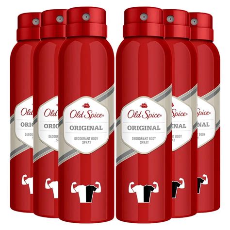 Old Spice Deodorant Body Spray, Original Scent, 5.1 oz. (Pack Of 6) - Walmart.com - Walmart.com