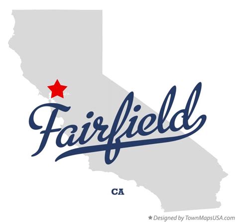 Map of Fairfield, CA, California